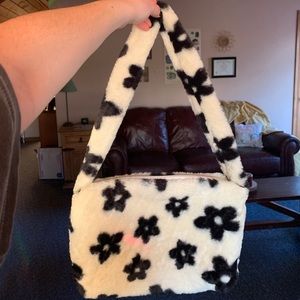 Furry Flower Purse